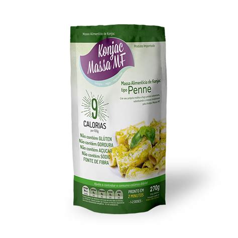 Penne Macarrão Konjac Zero Carbo 270g Massa Mf Submarino