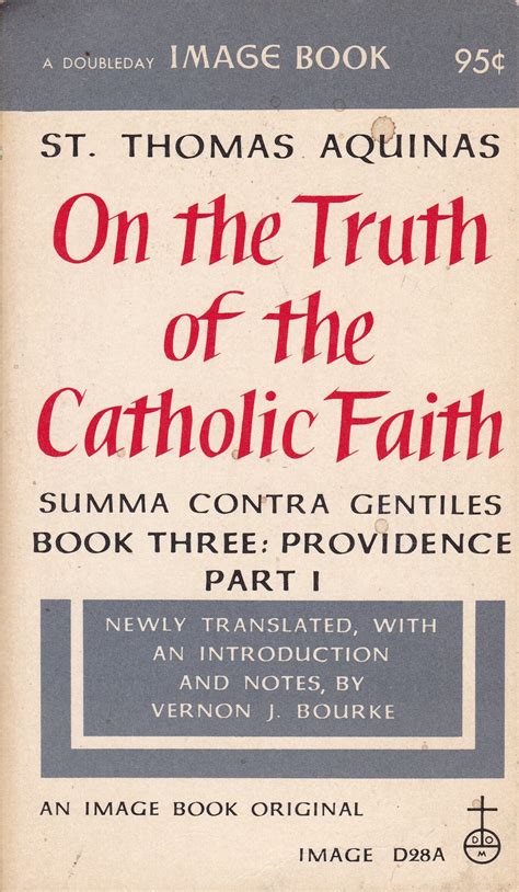 On The Truth Of The Catholic Faith Summa Contra Gentiles Book Three