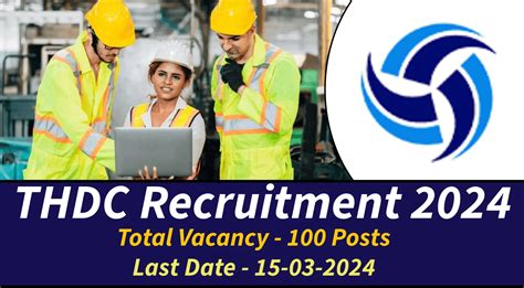 Thdc Recruitment Notification Out For Posts