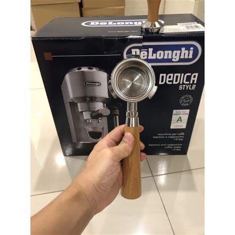 Jual Paket Mesin Kopi Delonghi Ec Naked Portafilter Tamper Kayu