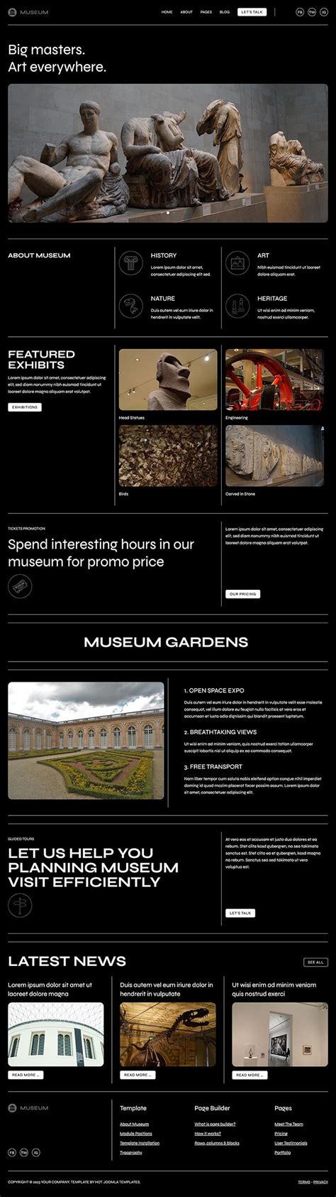 Museum Joomla Template - Hot Themes