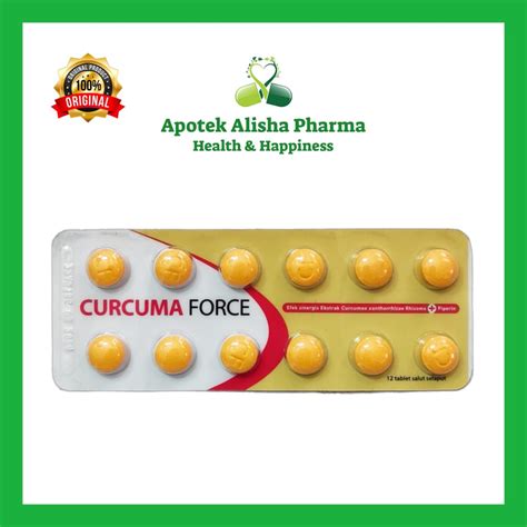 Jual Curcuma Force Strip Tablet Membantu Memelihara Kesehatan