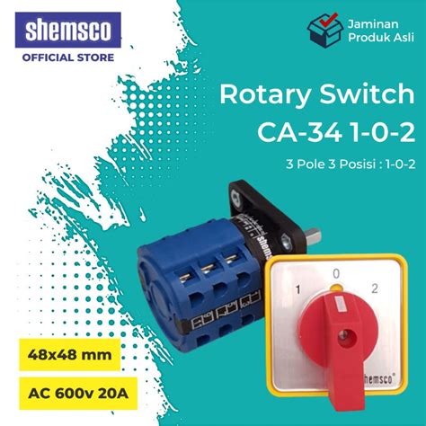 Jual Ac V A Rotary Selector Switch Posisi Pole Shemsco