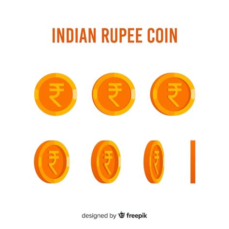 Free Vector | Indian rupee coin set