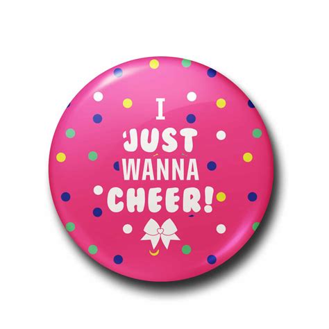 I Just Wanna Cheer I Love Cheer® Pin Badge I Love Cheer®