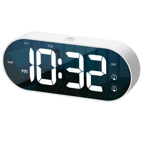 Orren Ellis Digital Electric Tabletop Clock With Alarm In Black