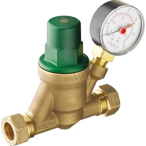 Reliance Valves Adjustable Pressure Reducing Valve With Gauge Mm