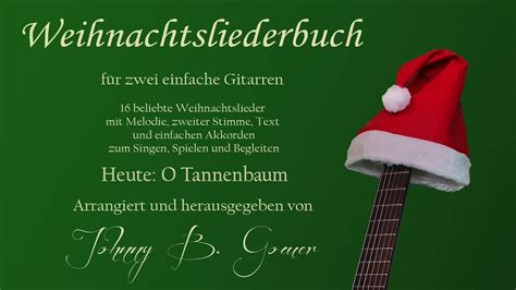 O Tannenbaum Mit Noten Und Tab F R Zwei Einfache Gitarren Youtube