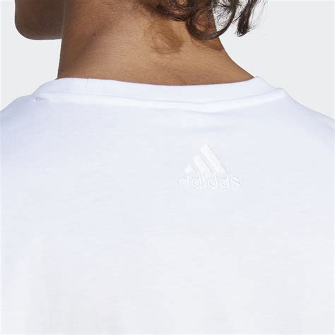 Adidas Essentials Single Jersey Big Logo Tee White Adidas Lk