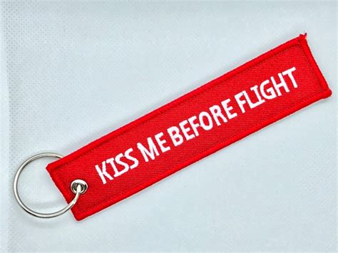 Keyring KISS ME Before Flight Keychain Tag For Pilots Etsy