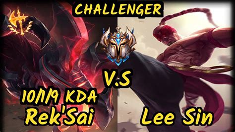 Fb Kirei Rek Sai Vs Lee Sin Kda Jungle Challenger