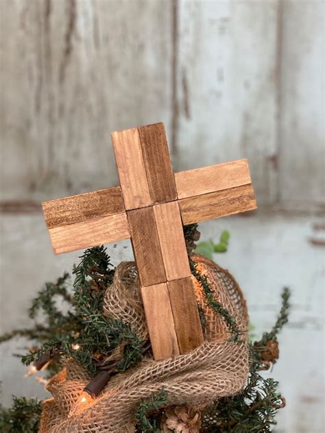 Diy Wooden Cross Using Tumbling Tower Pieces Dollar Tree Crafts