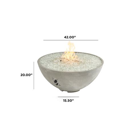 Outdoor GreatRoom Cove 42 Inch Edge Gas Fire Pit Bowl Fire Pits