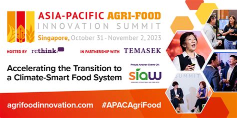 Singapore International Agri Food Week SIAW October 31 November