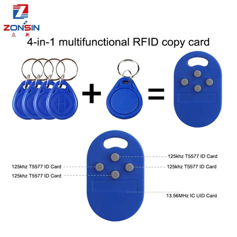 Pcs Lot Rfid Multiple Keyfob In Khz T Em Writable Ic