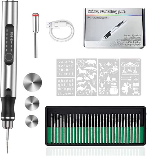 KugobarNe Stylo De Gravure Avec 33 Bits Mini Stylo De Gravure Basique