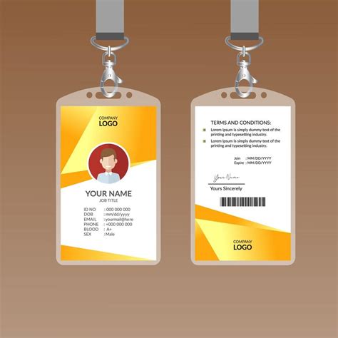 Contoh Desain Id Card Keren Cdr Desainratuseocom Images