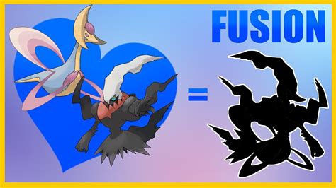 Joyful Dream Meets Nightmare Cresselia Darkrai Fusion Pokemon