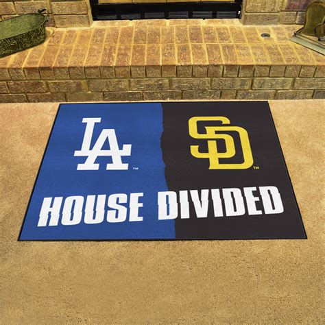 Fanmats Mlb House Divided Dodgers Padres House Divided Mat