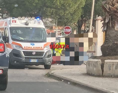 Incidente A Santa Maria Di Licodia Centauro Ferito In Uno Scontro Tra