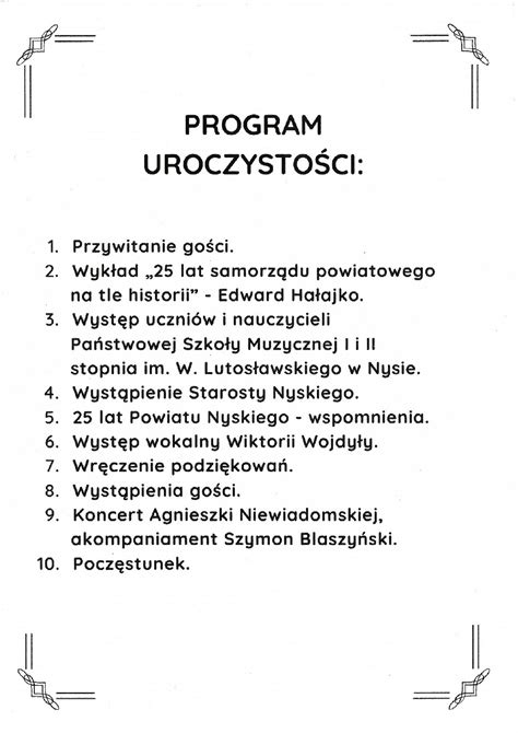 Starostwo w Nysie będzie jutro świętować 25 lecie istnienia powiatu