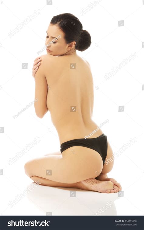 Back View Nude Woman Sitting On Stock Photo Shutterstock