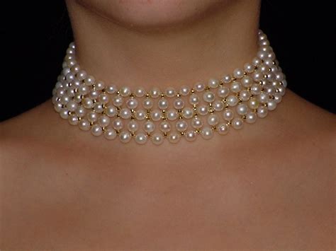 Beautiful Pearl Choker Necklace Designs