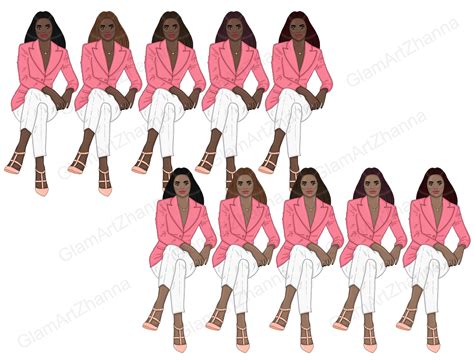 Boss Babe Clipart Bundle Planner GIrl Illustration By GlamArtZhanna TheHungryJPEG