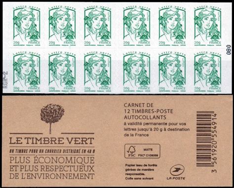 Timbre Carnet Le Timbre Vert WikiTimbres