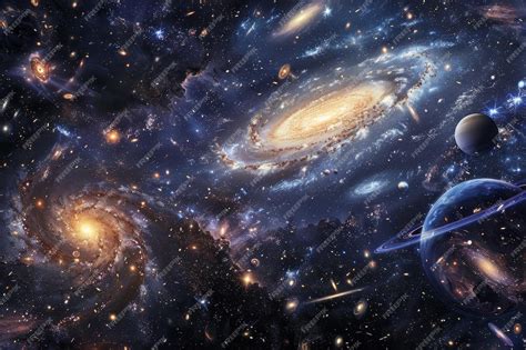 collection  planets  stars scattered   night sky