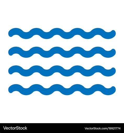 Waves icon Royalty Free Vector Image - VectorStock