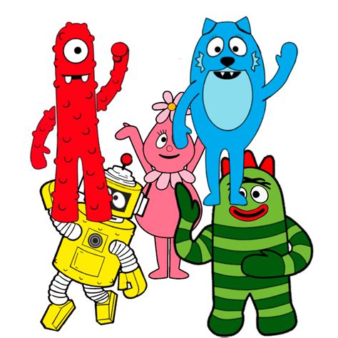 Yo Gabba Gabba Png Five Individual Characters Etsy Uk