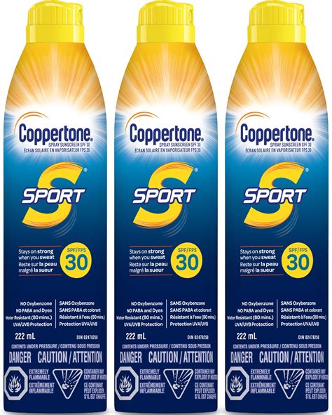 Amazon Coppertone Sport Sunscreen Spray Spf Water Resistant