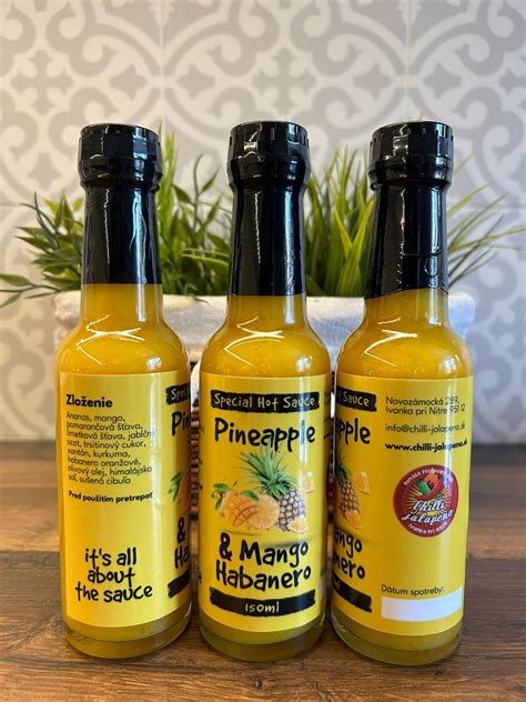 Pineapple And Mango Habanero Special Hot Sauce Chilli Jalapenosk Ivanka Pri Nitre