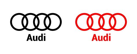 Audi car brand editorial logo 19080715 Vector Art at Vecteezy