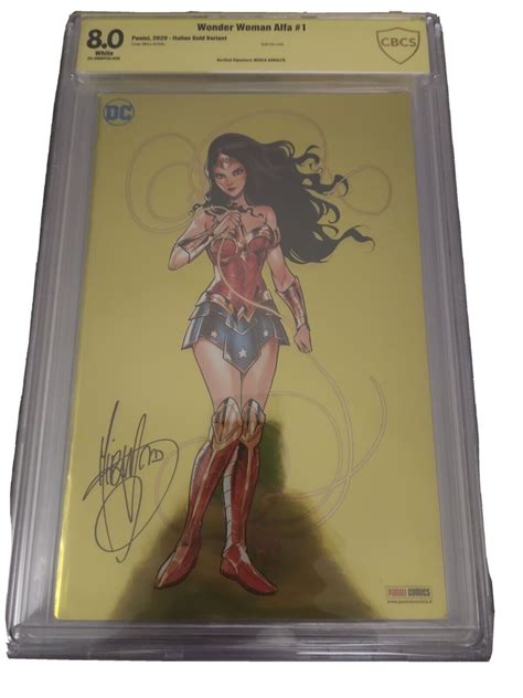 Wonder Woman Alpha Cbcs Gold Variant Italian Panini Euro Andolfo