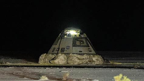 Iss Le Retour Haut Risque Sur Terre Du Vaisseau Starliner Sans