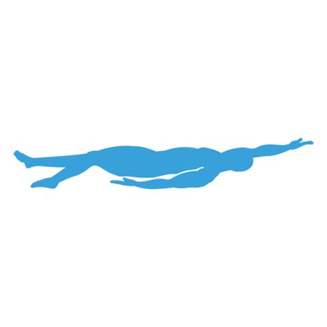 Silhouette Of A Swimmer Doing Backstroke Png And Svg Design For T Shirts