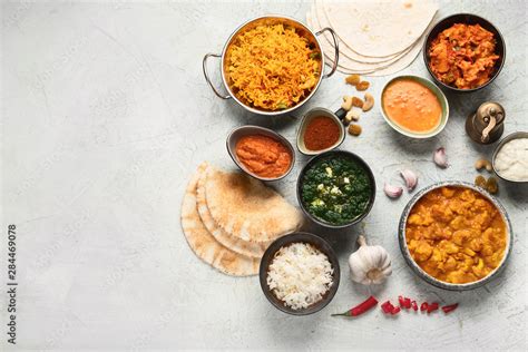 Traditional indian cuisine Stock Photo | Adobe Stock