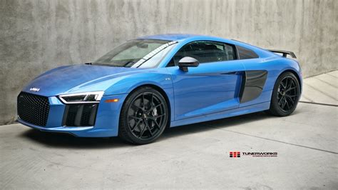 Audi R V Blue With Bbs Fi R Aftermarket Wheels Wheel Front