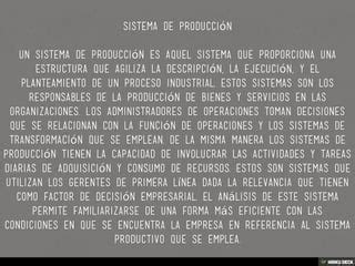 Sistema De Produccion Ppt