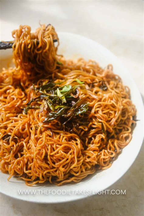 Scallion Oil Gochujang Noodles The Foodie Takes Flight