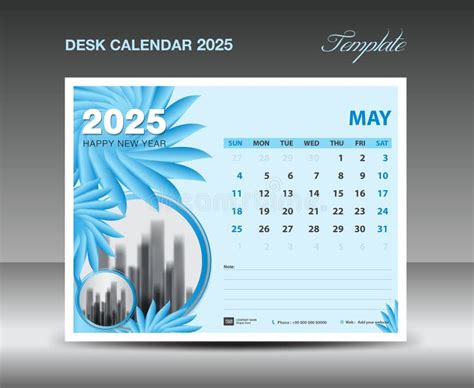 Calendar 2025 Design May 2025 Template Desk Calendar 2025 Template