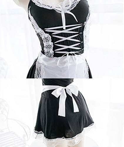 Jasmygirls Damen Sexy Französisch Dienstmädchen Kostüm Anime Cosplay Dessous Outfits Rollenspiel