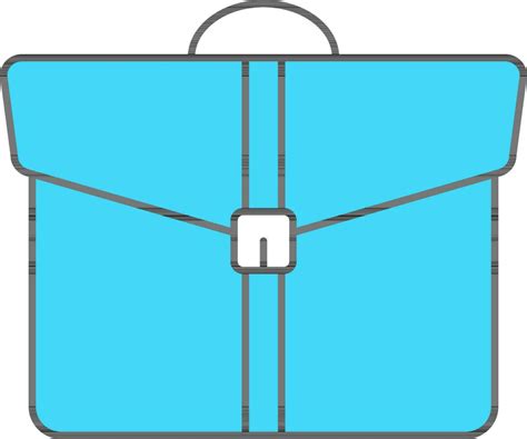 Isolated Briefcase Icon In Turquoise And White Color 24505721 Vector