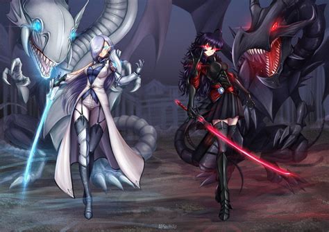 Yugioh Blue Eyes White Dragon Vs Red Eyes Black Dragon