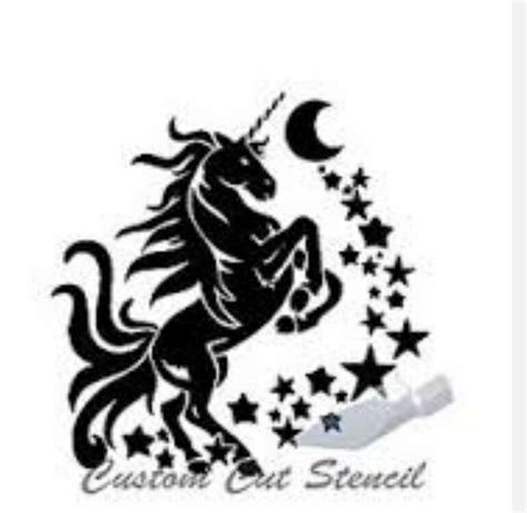 Unicorn Unicorn Stencil Unicorn Tattoos Silhouette Art