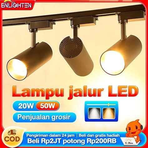 Jual Lampu Rell Track Lampu Jalur Led Spotlight Ready Stock Watt