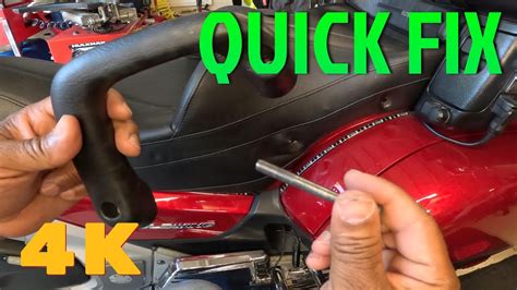 Loose Passenger Grab Rails Quick Fix Honda Goldwing Gl1800 Seat Youtube