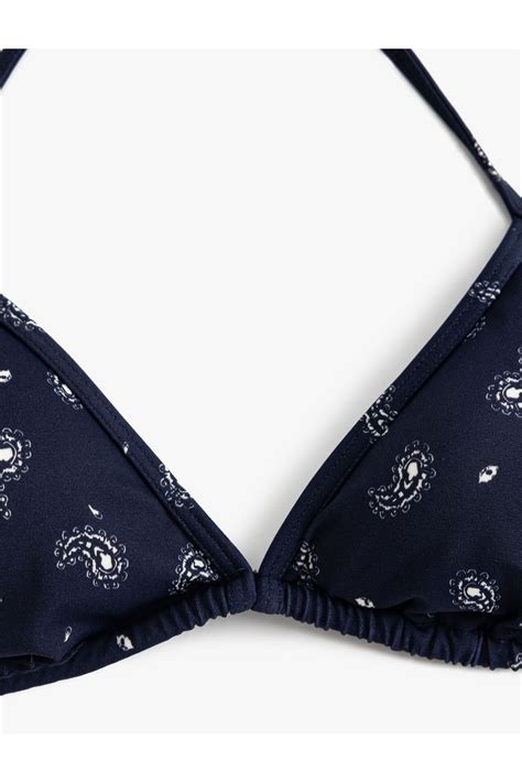 Koton Üçgen Bikini Üstü Şal Desenli Pedli Astarlı Fiyatı Yorumları Trendyol